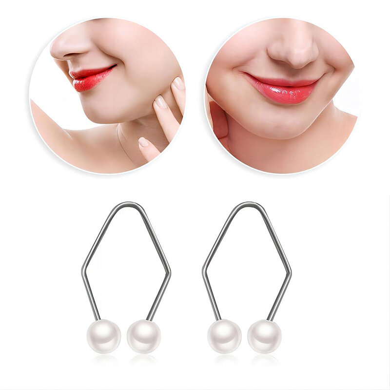 1Pairs Women Dimple Makers For Cheeks Natural Smile Dimple Trainer Creative Body Jewelry Accessories Artificial Dimple Creation