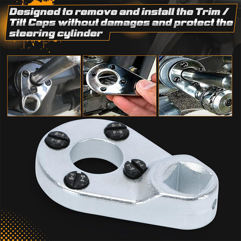 Outboard Trim Tilt Pin Set alat kunci pas MT0004 & MT0006 & MT0009 kompatibel dengan Yamaha Suzuki Johnson Evinrude