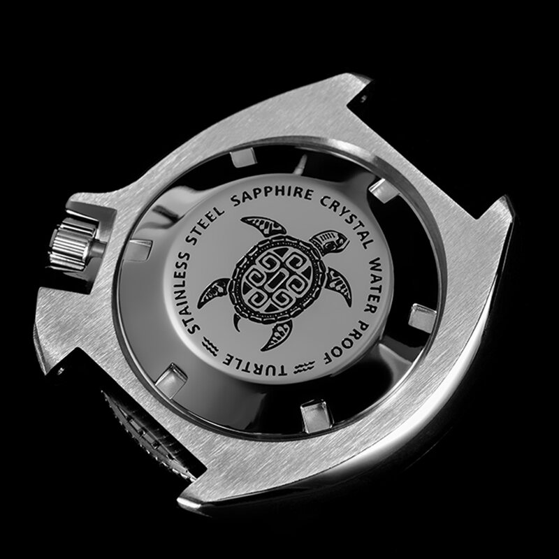 Rdunae-R2X 캡틴 윌라드 6105 남성용 시계, NH35 무브먼트 사파이어 C3 야광 150m 방수 자동 기계식 손목 시계