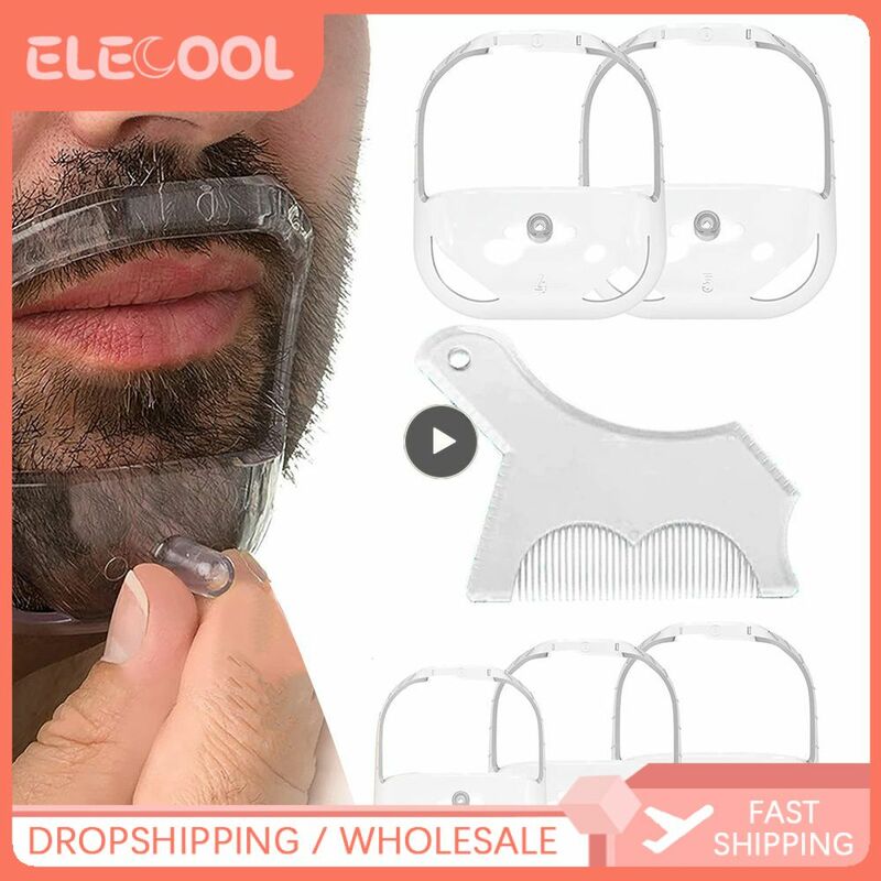 Beard Trimming Tools Blue Does Not Hurt Skin Ultra-thin Edge Comb Teeth Smooth Precise Lines Mens Beard Comb P.s. Sideburn Comb