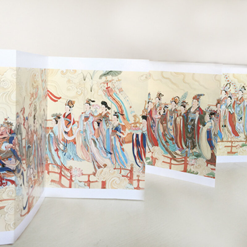 Wu Daozi Immortals Buku Volume Lukisan Tradisional Cina Buku Teknik Gambar Garis Draf Album Gambar Latihan