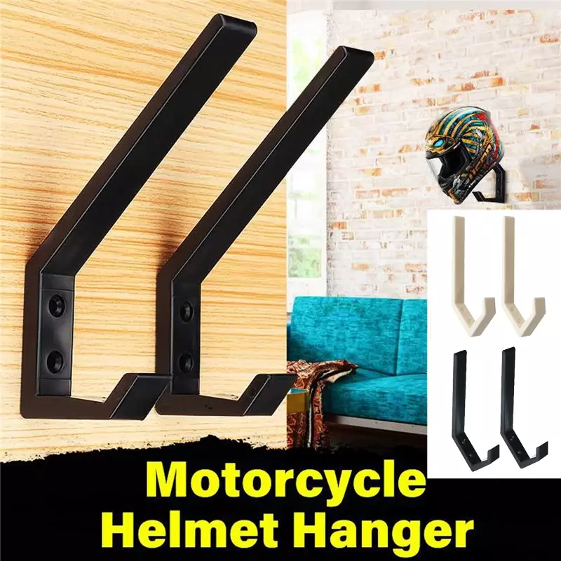 Gantungan helm motor, 1/2 buah rak kait helm motor multiguna gantungan rumah bagasi jaket pemegang lemari dapur pasang dinding kait
