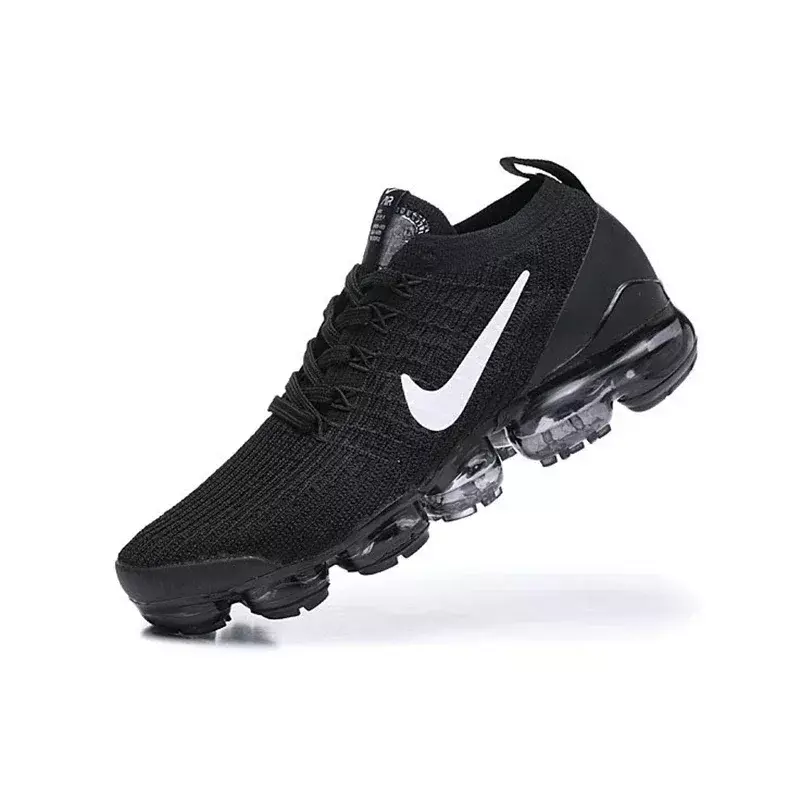Nike-air vapormax 3.0 selvagem sapatos de jogging para mulheres, sapatos almofada de ar, cor preto e branco, tamanho 36-39, aj6900-001, 2019
