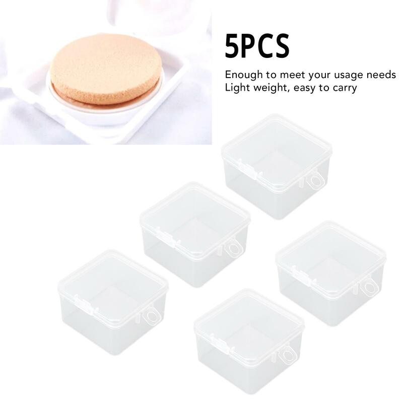 Multipurpose Small Clear Storage Box with Lid - Transparent Containers for crafts , Safe for cabinets - ABS Material