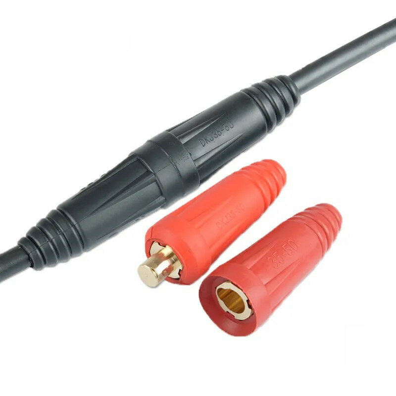 Cable de máquina de soldadura eléctrica, conector rápido, enchufe a tope, accesorio, mango de soldadura de cobre puro, herramienta de acoplador de alambre