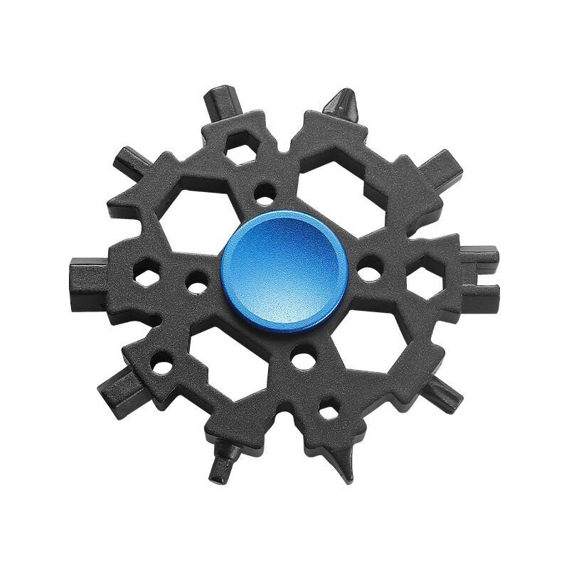 Multi-Function Snowflake Spinner, Fidget Wrench, Bike Maintenance Tool, Blossom Cross Descompressão Toy, 23 em 1