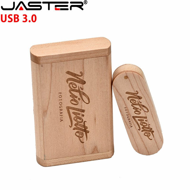 USB 3.0 Flash Drives 128GB 64GB 32GB wooden Saber Pen drive Free custom logo 16GB 8GB 4GB Creative gift Memory stick box U disk