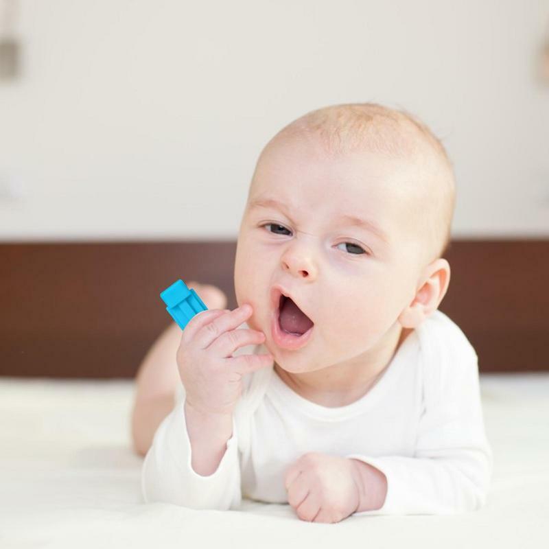 Mordedores de silicone para bebês, Squeaker Teether, Relief Toy, macio e flexível, meninos e meninas