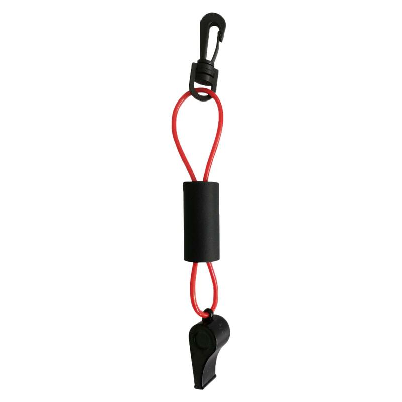 Marine Sailboat Whistle with Lanyard Floating Whistle Red and Black Color Accessories for Boating Swimming Lightweight
