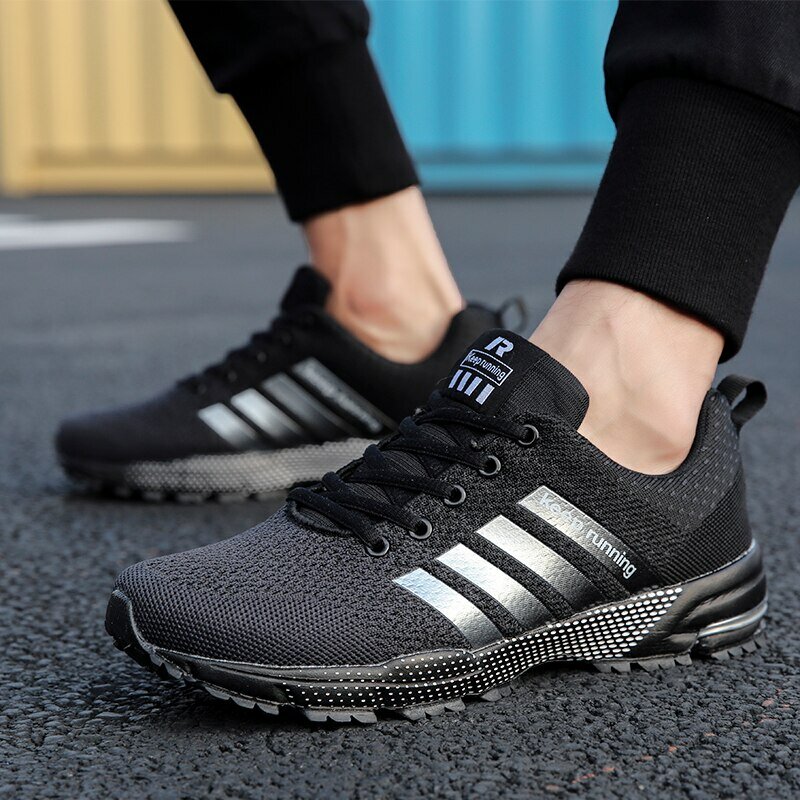 Мужские кроссовки для бега, дышащая Спортивная обувь для улицы, легкие кроссовки для мужчин, теннисная удобная спортивная тренировочная обувь
