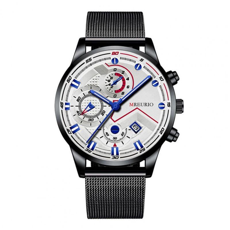 Heren Quartz Horloge Mode Casual Sport Multifunctionele Chronograaf Hot Selling Heren Niet-Mechanische Quartz Polshorloge