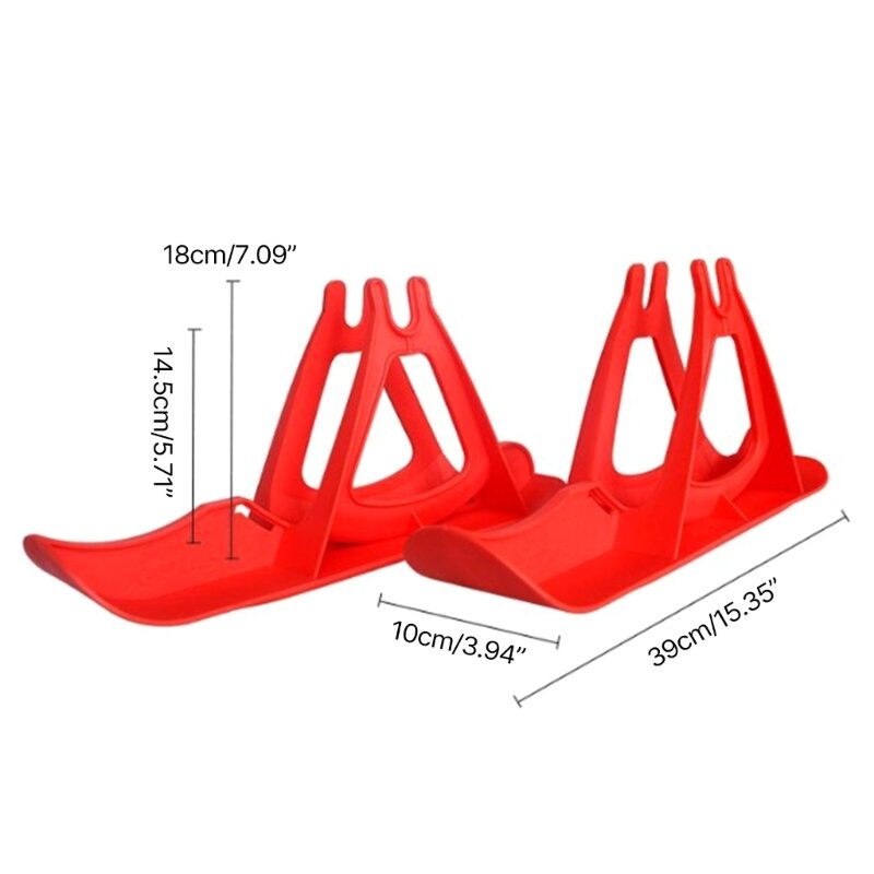 Skiplaat Wheelblades Slee Skiplank Loopfiets Skislee Eenvoudig te installeren
