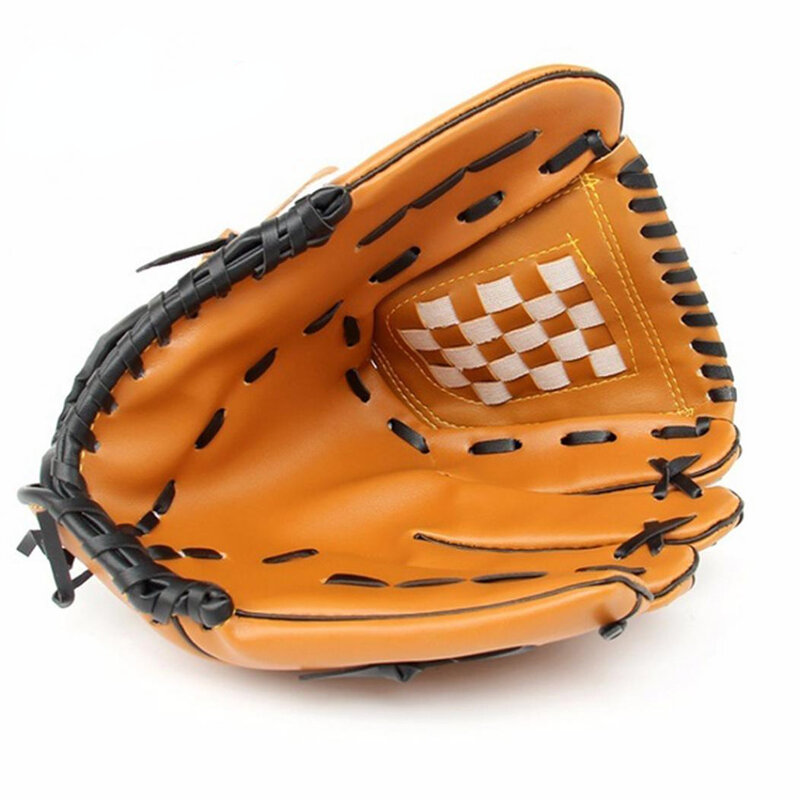 Sarung tangan Baseball dewasa, sarung tangan Baseball PU tebal imitasi, sarung tangan Softball untuk anak-anak dan remaja