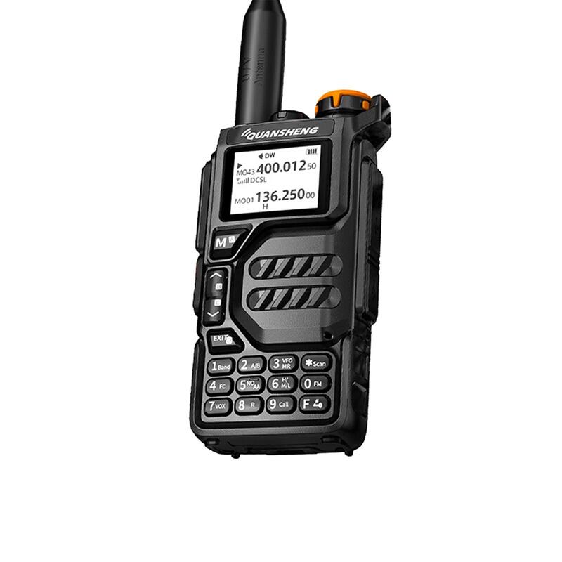 Uvk5 радио открытый Walkie Talkies интерактивные 200 каналов памяти черный микрофон динамик профессиональный портативный двухдиапазонный радио