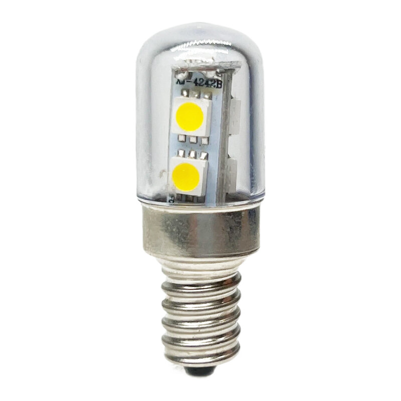 Lâmpada LED T18S para máquina de costura, E12, E14, E17, pequeno parafuso, AC 110V, 220V, luz branca, luz geladeira, luz quente