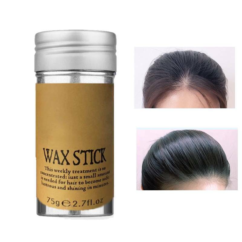 Hair Wax Stick Non-greasy Hair Wax Fixed Hair Styling Wax Stick Hair Molding with Safe for Wigs Broken Hair Artifact Hair Pomade