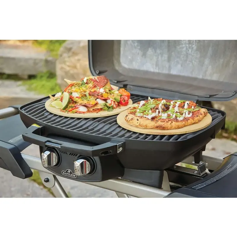 Portable Propane Gas BBQ- Includes Scissor Cart, Use for Tailgating, Camping, & Small Outdoor Spaces Freight free