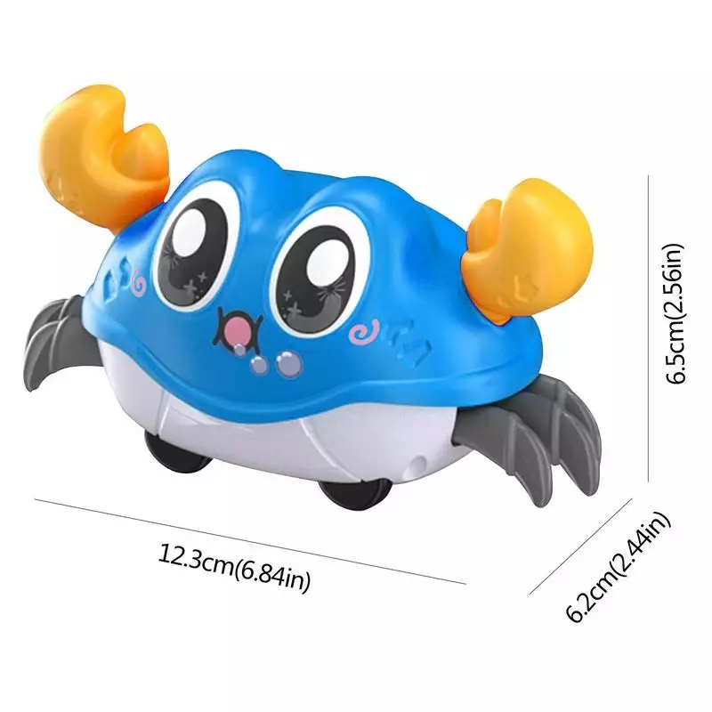 Cute Sensing Crawling Crab Baby Toys Interactive Walking Dancing Automatically Avoid Obstacles Toys for Kids Toddler Gifts