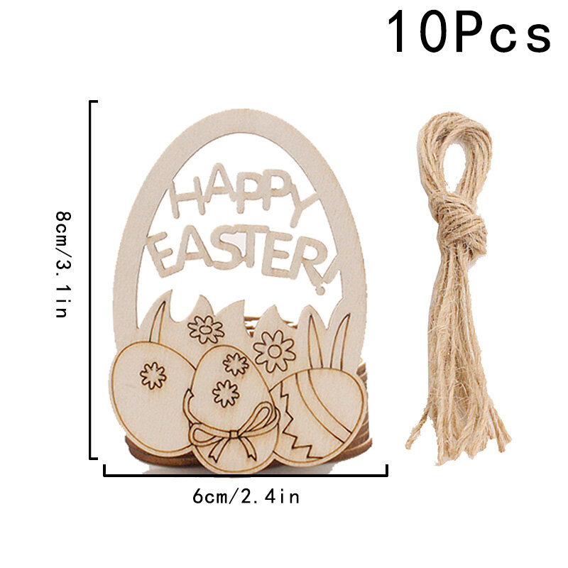 10 pz/set ciondolo a forma di coniglio in legno Record decorazione di piccoli animali incisione portachiavi etichette identificative in legno fai da te decorazione regali