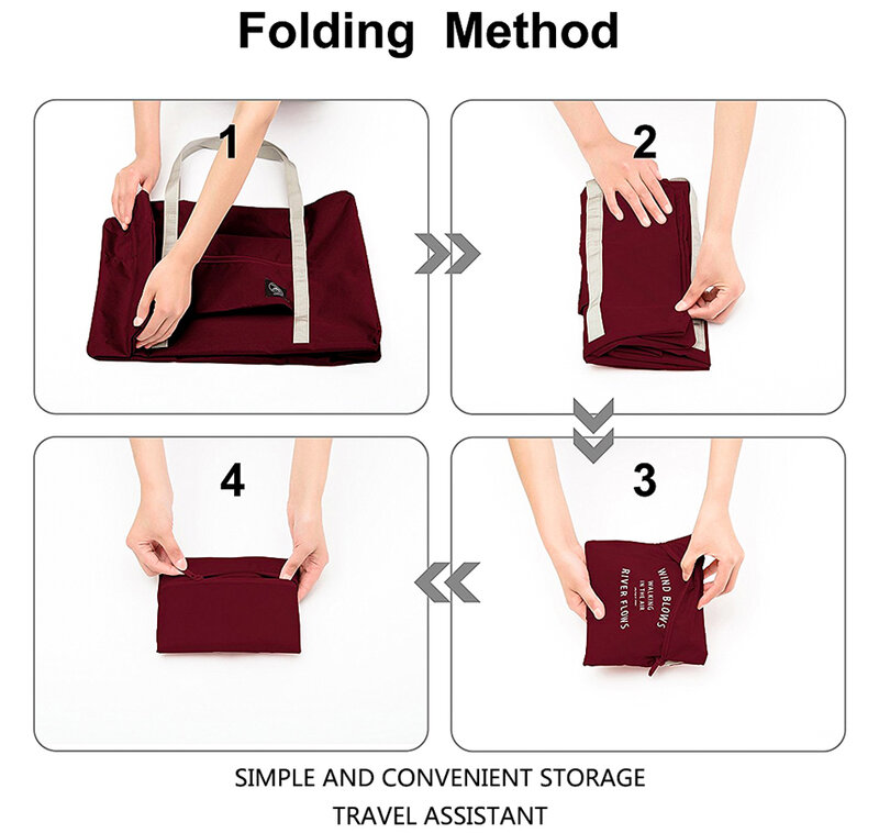 Walls Series Printed Travel Bags Unisex Large Capacity Luggage Bag Women Waterproof Handbag 2023 New Nylon Foldable Travel Bags