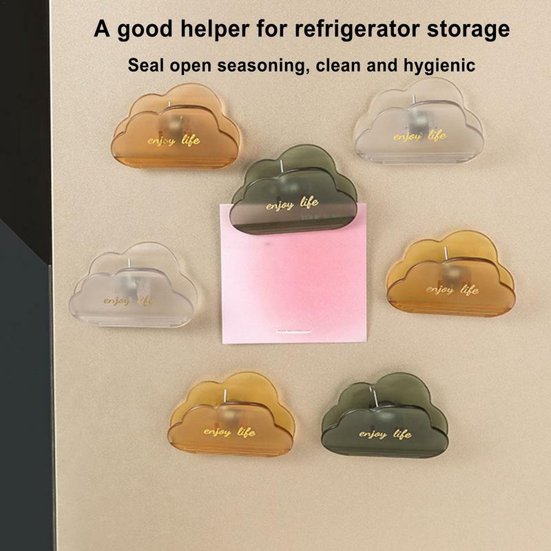 Magnetic Clips Magnetic Clips Magnets Strong Clip Magnets Food Clips Bag Sealing Clips Transparent List Display Fasteners For
