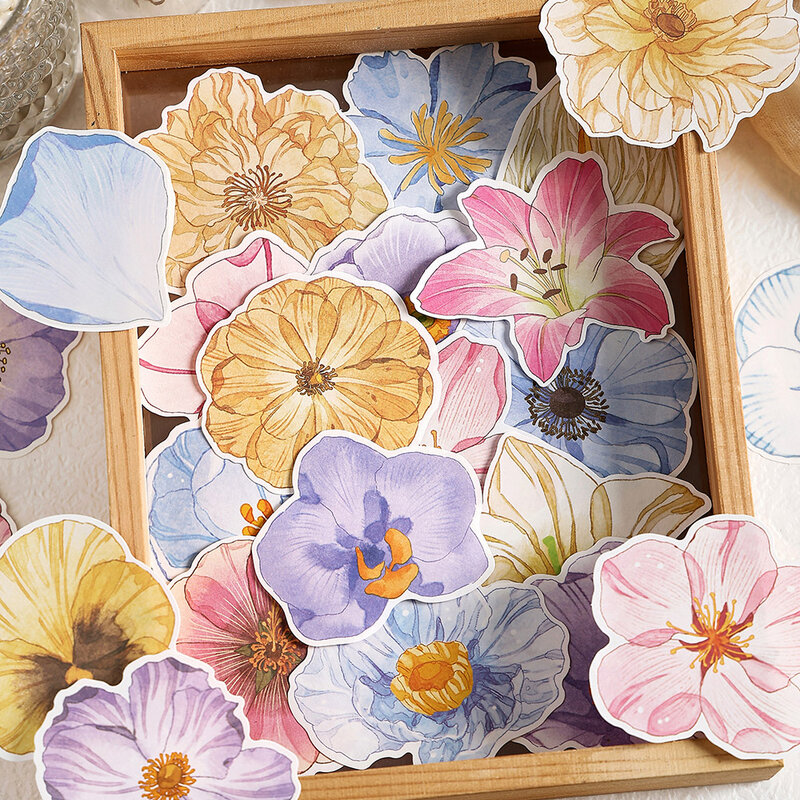 8 paczek/partia cztery sezonowe serie języków kwiatowych papier retro karteczki na wiadomości notatnik