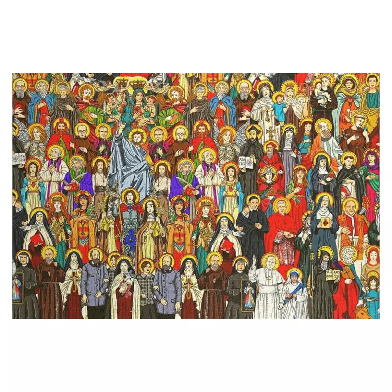 Saints, All saints, Katolik Saints Jigsaw Puzzle dipersonalisasi hadiah Jigsaw menikah mainan khusus Puzzle