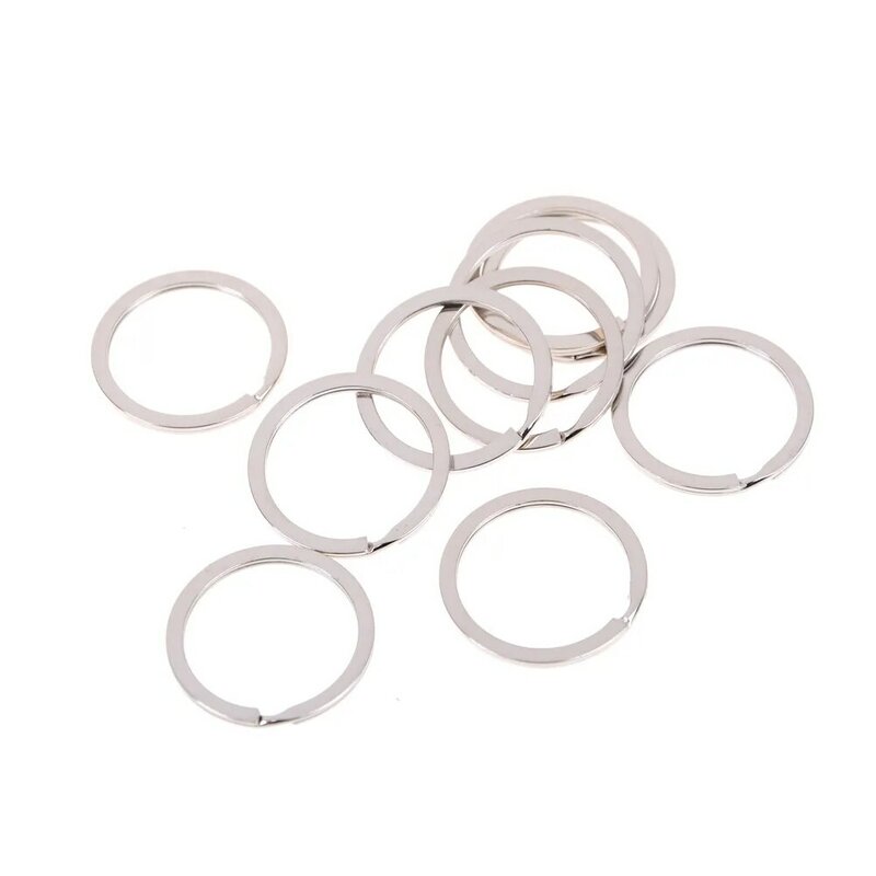 10PCs /lot Lovely  Tone Split Rings Key Rings 1.5x25mm Findings Wholesale Bag Charm