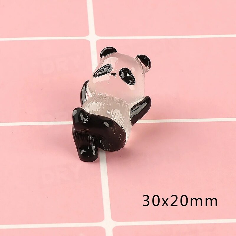 Glowing Panda Miniature Car Enfeites, Interior Trim, Dashboard Decoração, Styling Body Kits, Acessórios