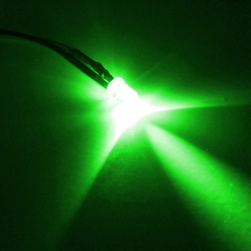 10 قطعة 12 فولت قبل السلكية 5 مللي متر المصابيح لمبة 20 سنتيمتر/7.8 بوصة prewire LED لمبات