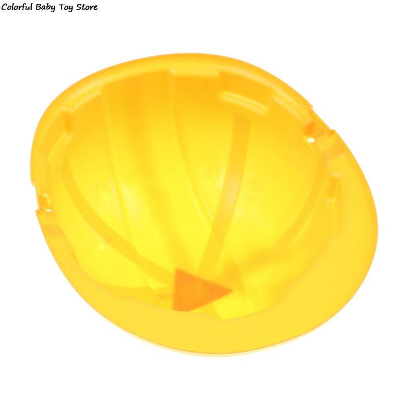 Casco de seguridad de simulación amarillo para niños, sombrero de juego de rol de simulación, juguete de construcción, Gadgets divertidos, creativos, G
