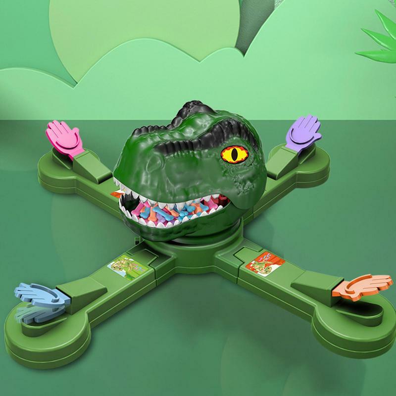 Dinosaur Eats Beans Strategy Game Hungry Dinosaur Adventure Board Game 4 Players Rotating Montessori Toy For Children Gifts