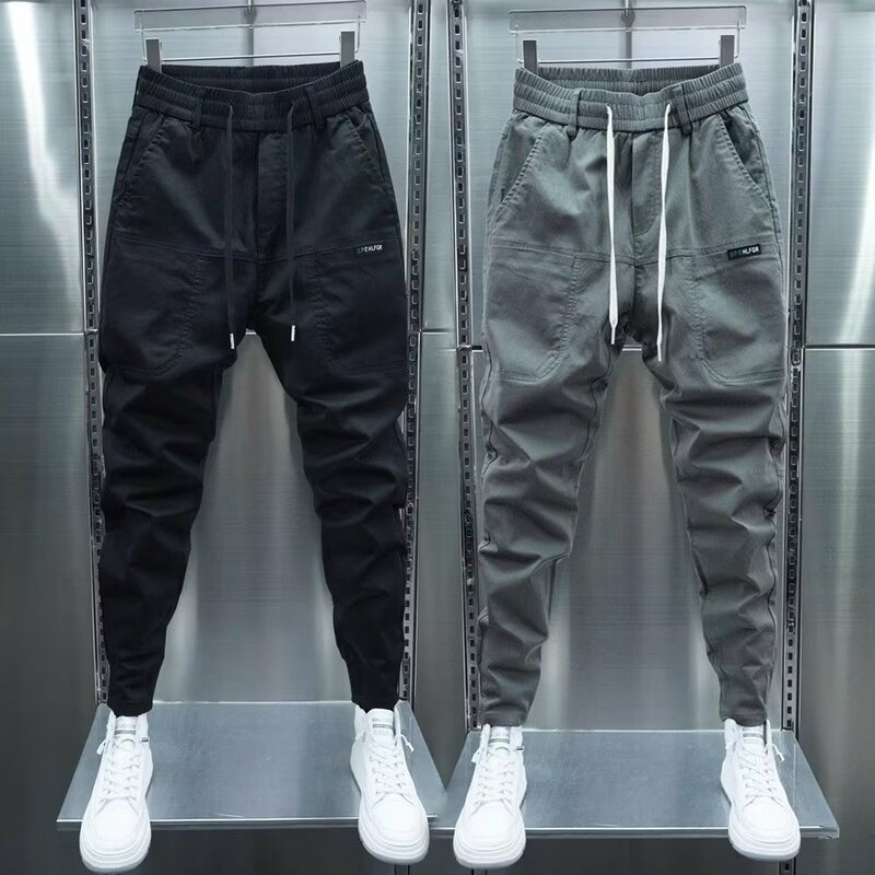 Cargo Pants Men Streetwear Cotton Joggers Hip Hop Fashion Sweatpants Male Casual Harem Trousers Summer Harajuku Pants Men Women