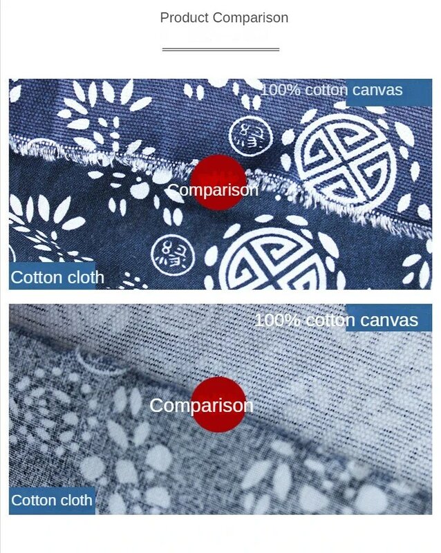 Canvas Fabric By The Meter for Sofa Covers Tablecloth Diy Sewing Cotton Printed Coarse Cloth Decorative Thickened Flower Textile
