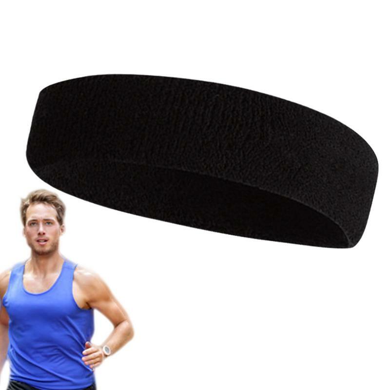 Absorbent Sweat Headband para homens e mulheres, bandas de cabelo, esportes, corrida, segurança, ciclismo, ioga, esportes