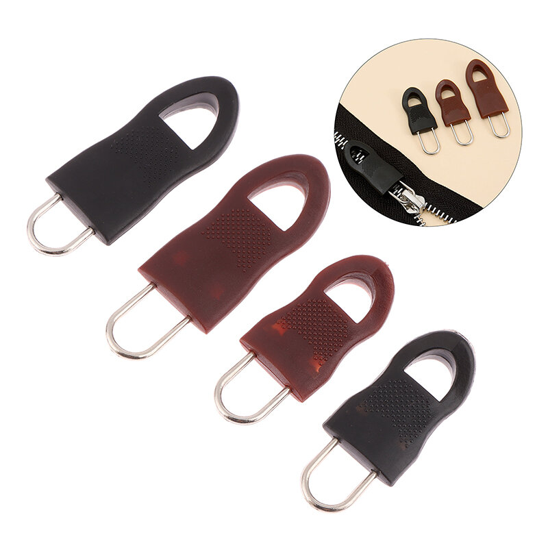 10Pcs Replacement Zipper Head Tool-free Removable Zipper Puller for Luggage Schoolbag End Fit Rope Tag Clothing Zip Fixer