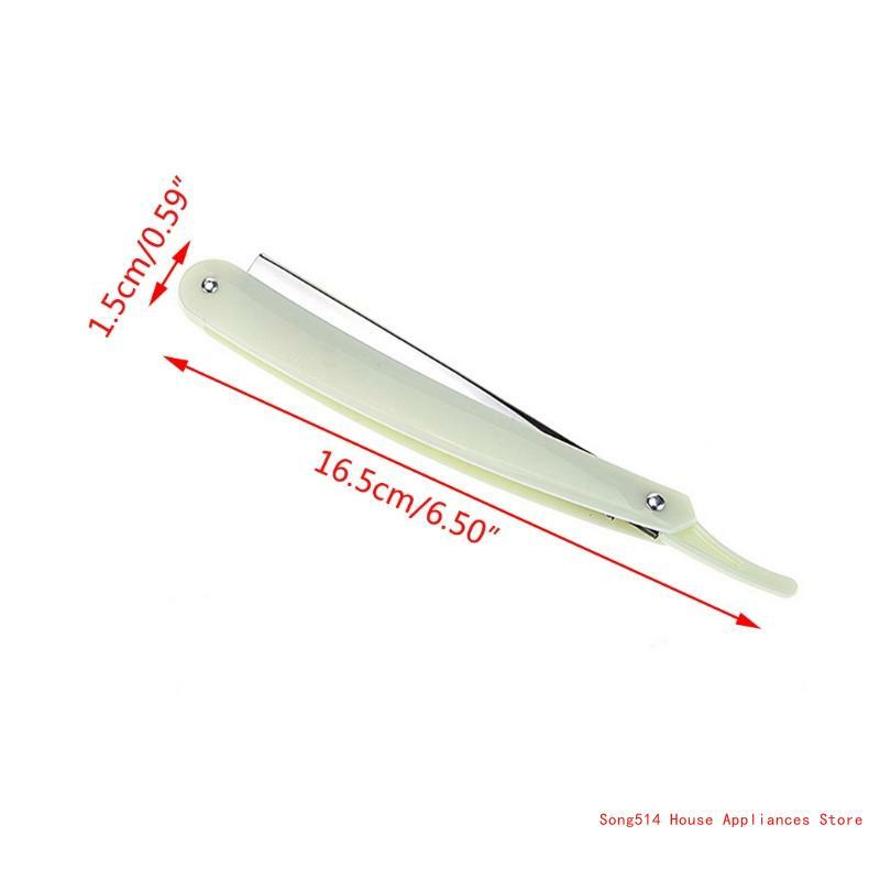 Пластиковая ручка, безопасная прямая для держателя бритвы, ручной инструмент для бритья бороды, 95AC