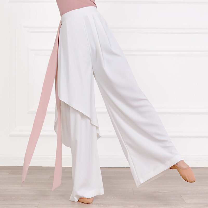 กางเกงเอวสูงบางสำหรับฤดูร้อนกางเกงขาม้าผ้าชีฟองกางเกงเต้นรำ Y2K กางเกงลำลองแบบเกาหลีแฟชั่นขายาว