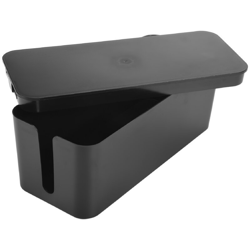 Kabel management box, Draht aufbewahrung sbox, zum Verstecken der Steckdosen leiste, geeignet für Zuhause/Büro (schwarz)