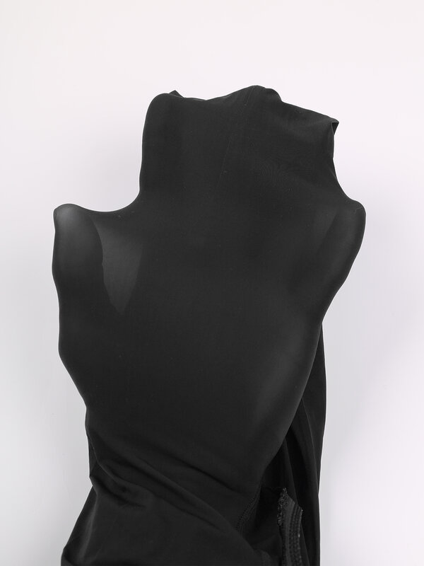 Collants transparents sans entrejambe pour femmes, collants brillants lisses, leggings extensibles légers, taille moyenne