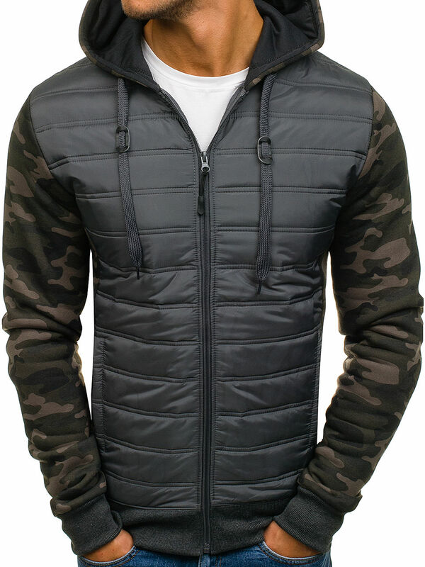 Chaqueta de camuflaje informal para hombre, abrigo cálido con capucha, chaqueta Bomber de retazos del ejército, ropa de exterior, invierno, 2023