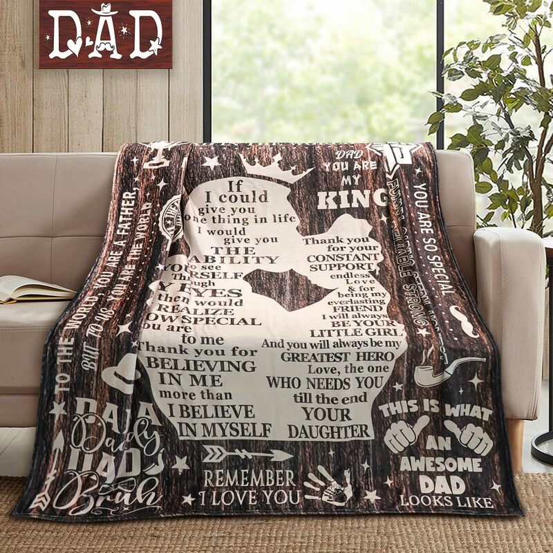 Una coperta per mio papà, il miglior regalo per la festa del papà per papà. Regalo per la festa del papà per papà, regalo per papà