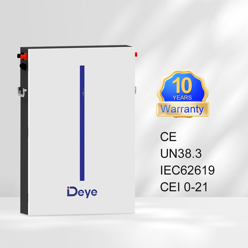 Bateria de lítio home do armazenamento da energia de Deye, bateria LiFePO4, 6.14kWh, 120Ah, 51.2V, RW-M6.1