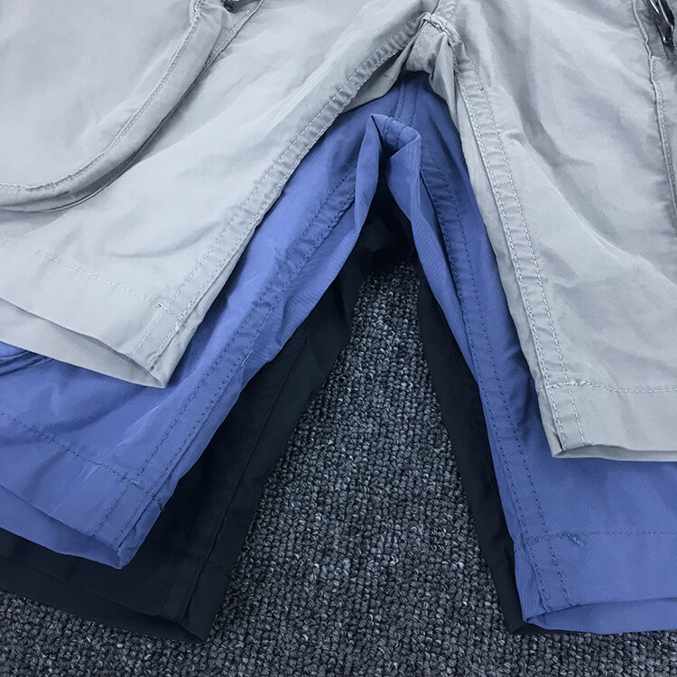 Pantalones cortos de carga ligeros para exteriores, estilo Retro americano, de cinco puntos, informales, lavados, sencillos, con múltiples bolsillos
