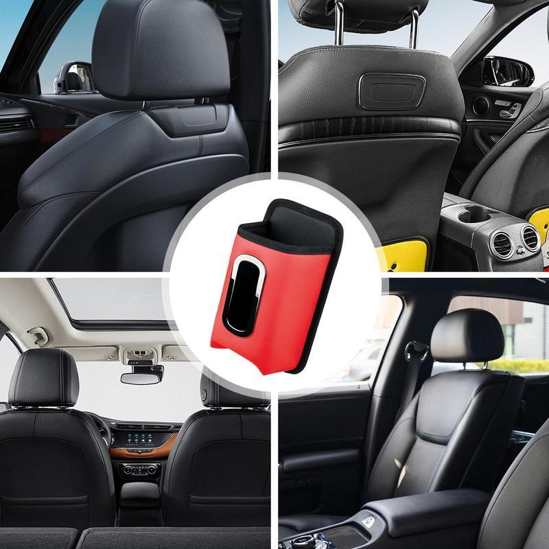 Car Backseat Tissues Holder Big Drinks Storage Organizer Car Interior Accessories For Truck Auto Travel Camper SUV Convertible