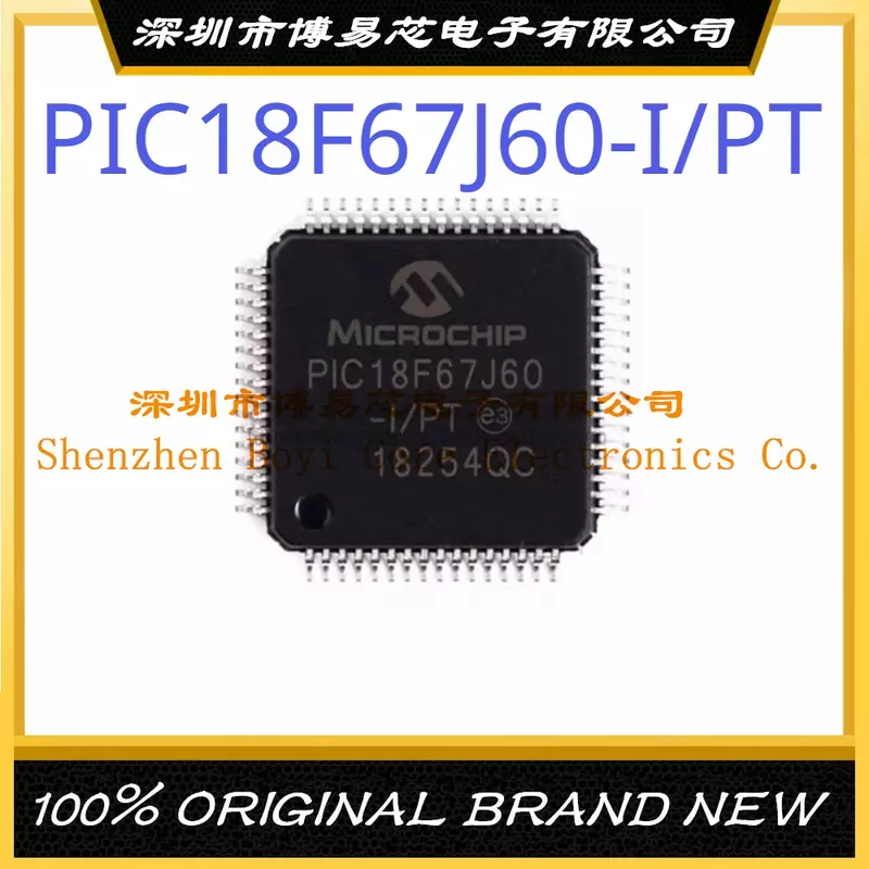 Microcontrolador original IC Chip, PIC18F67J60-I PT Pacote TQFP-64, novo, genuíno