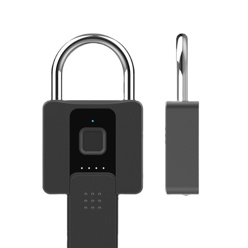 Fingerprint Padlock with Key Biometric Bluetooth APP Controlled Smart Electronic Combination Lock for Outdoor,Fence, Suitcase