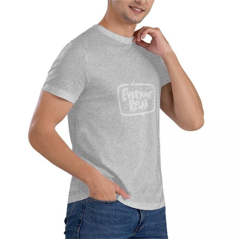 TOFOP-Camiseta Masculina Clássica Relax Diária, Camiseta de Verão, Blusa Engraçada, Algodão