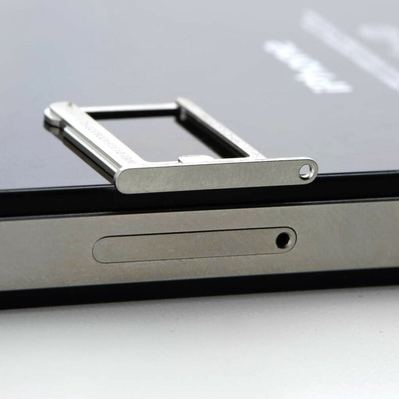 For iPhone 4 4s Sim Card Tray Micro SD Holder Slot Sim Card Tray for iPhone 5 with free Open Eject Pin Key