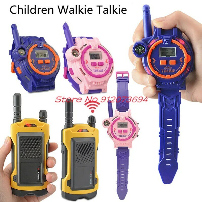 Interazione genitore-figlio Clear Audio Walkie Talkie multifunzionale 200M stile orologio chiamata Wireless bambini Walkie Talkie regalo